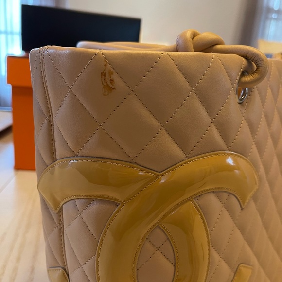 Authentic Chanel Tan Cambon Tote - Picture 7 of 8